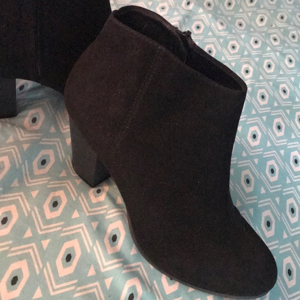 Black ankle boots